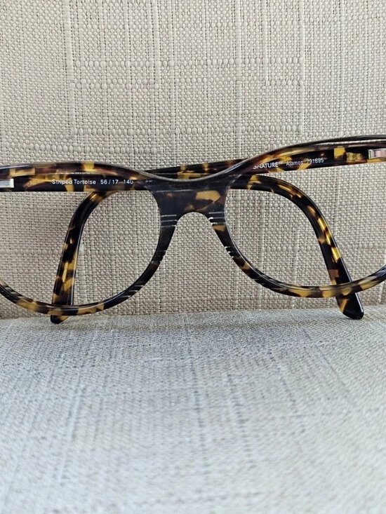 Kirkland Signature Glasses Frame Eyewear ALAMOS Stripe Tortoise Eyeglasses Italy main image 11